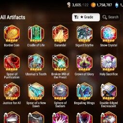 Asia | Unverif |Starter 5 ML 35 Heroes + 40 Artifact + 1448 skystone + 113 Convenant | WH 13| Check SS (ES725) 3